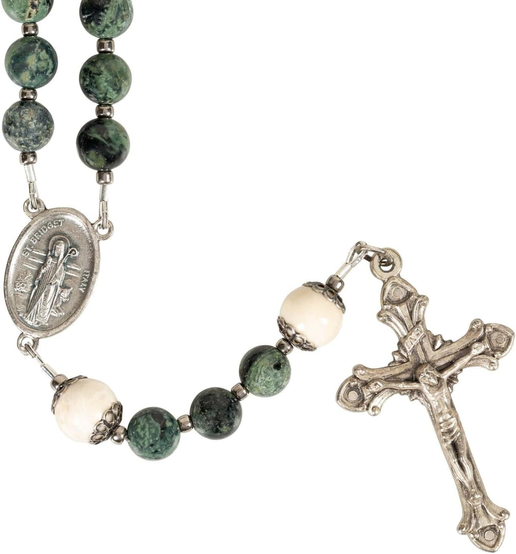 THE CATHOLIC COMPANY Stone Bead Rosary – Catholic Prayer Beads, Traditional Devotional Design, Durable and Lightweight, Gift for Men and Women