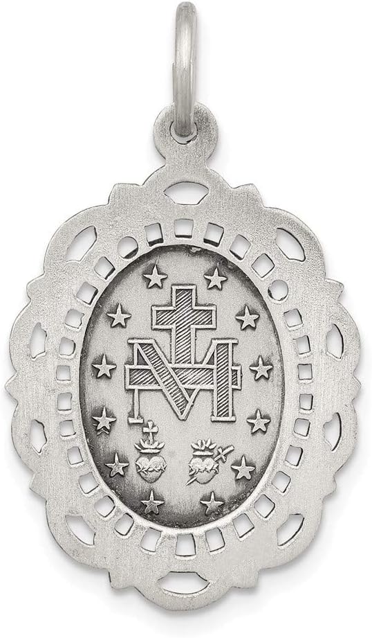 Sterling Silver Antiqued Miraculous Medal