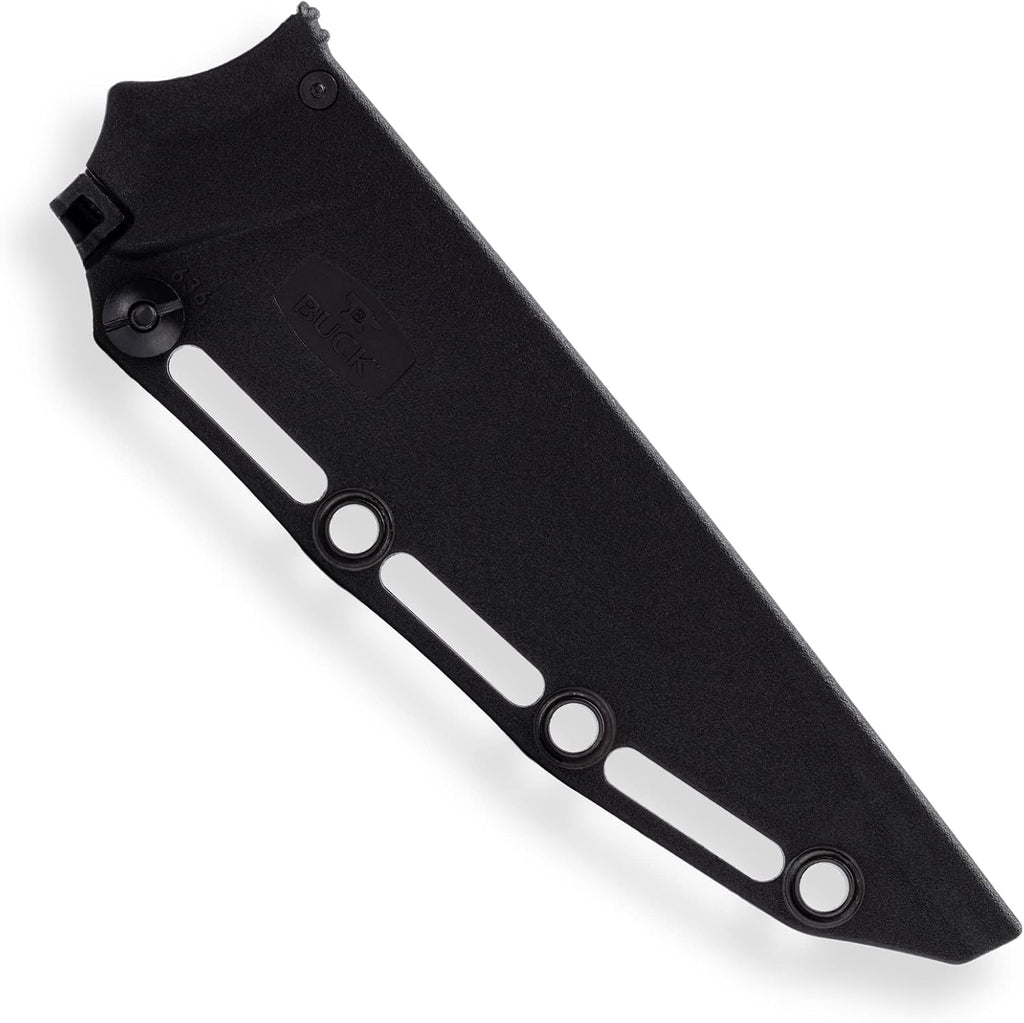 Buck Knives 636 Paklite Processor Pro Fixed Blade Hunting Knife, 5 3/4 S35VN Steel Blade, Micarta Handle, with Sheath