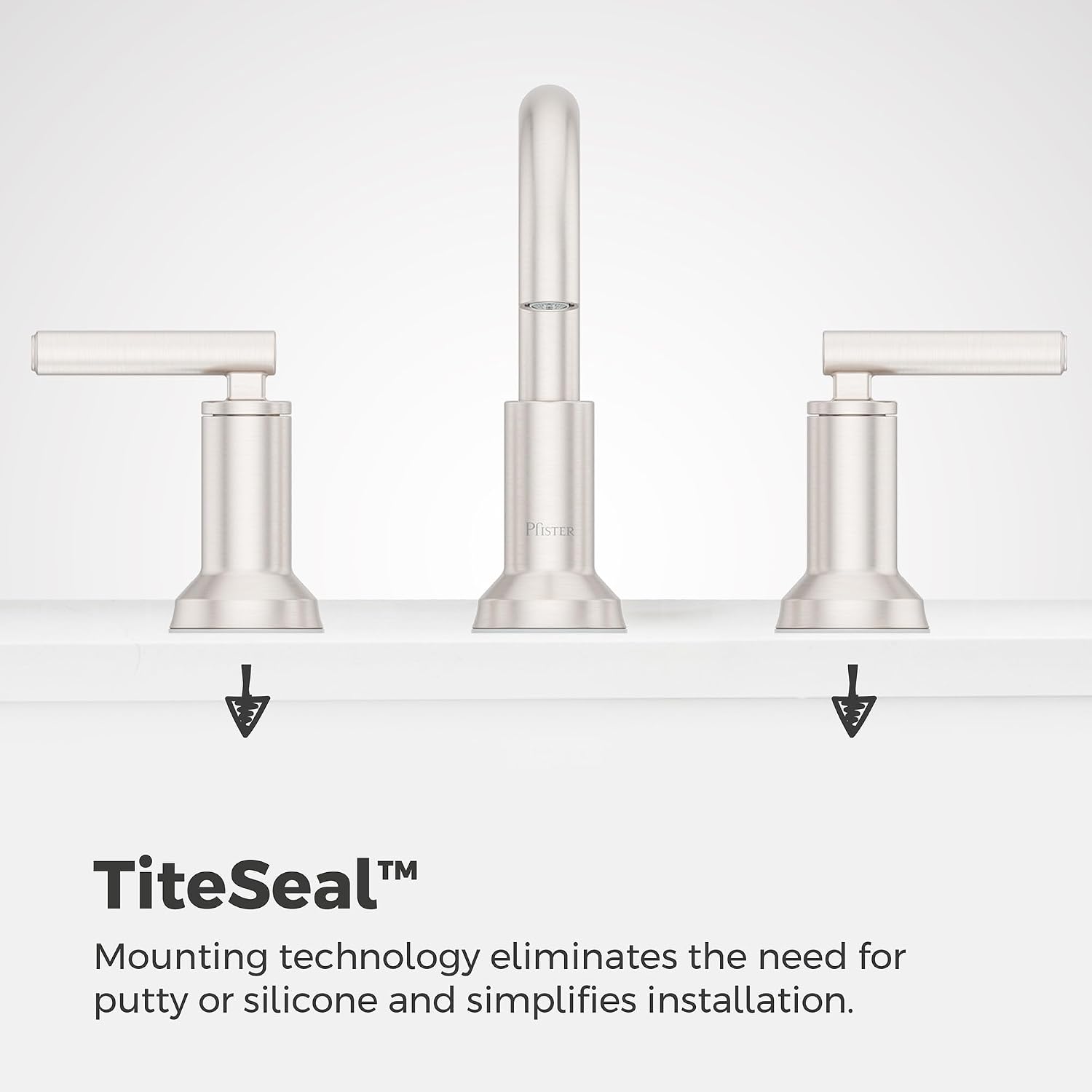 Pfister Capistrano Bathroom Sink Faucet, 8-Inch Widespread, 2-Handle, 3-Hole, NSF Certified, Spot Defense Brushed Nickel Finish, LF049CSOGS | (Pack of 3)