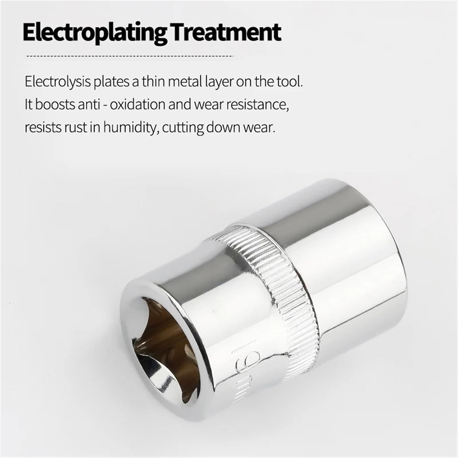 1Pcs 1/2' Square Drive 12-point Socket Bit Ratchet wrench Hand Tool Kit 12 Angles Plum Blossom Sleeve 8-32mm(8-32mm 19pcs)