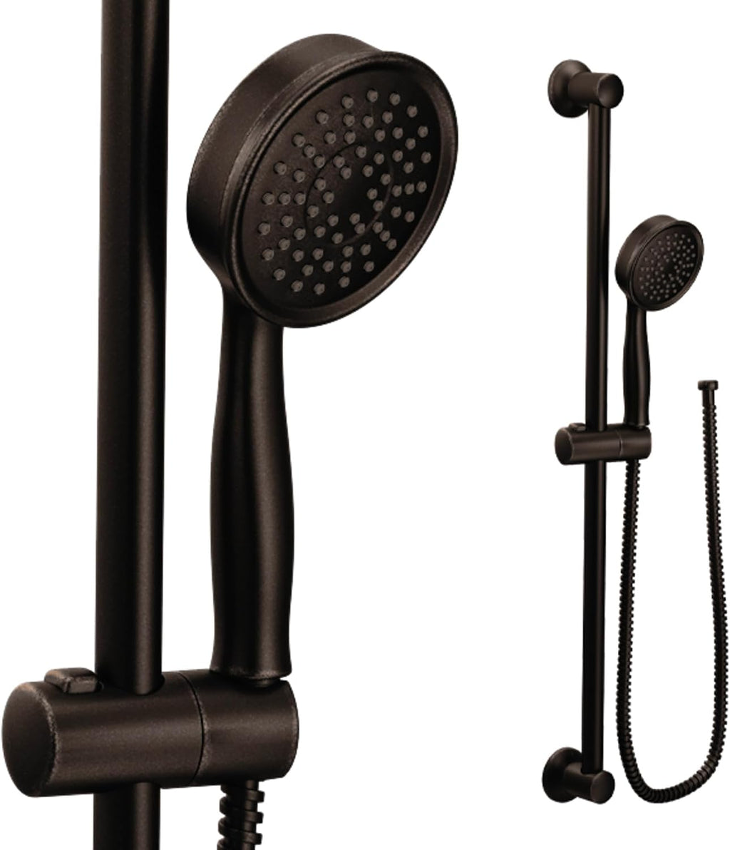 Moen Eco-Performance Oil-Rubbed Bronze Detachable Handheld Showerhead with 69-Inch-Long Hose Featuring 24-Inch Slide Bar, 3668EPORB