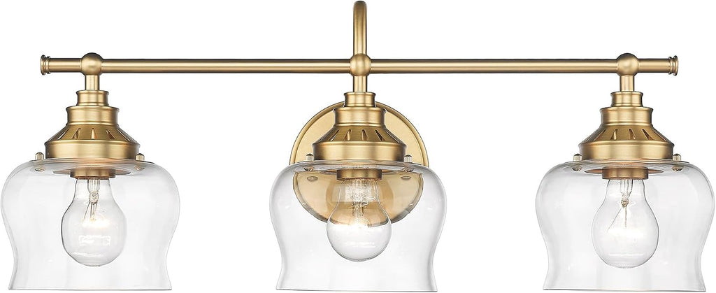 Golden Lighting Daphne 3-Light Brushed Champagne Bronze Bath Vanity 3610-BA3 BCB-CLR