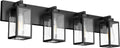 Aipsun Black Light Fixtures Bathroom Vanity Lighting Fixtures Industrial Vanity Light Farmhouse Wall Light Fixtures (Exclude Bulb)