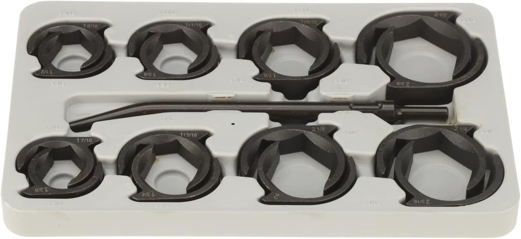 LTI TOOLS SAE Shockit Crows Foot Socket Wrench Set, Heavy Duty Industrial Hydraulic Fitting, 16 Piece (LT1900XL)
