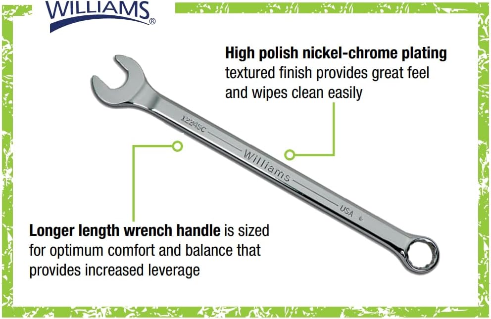 Williams MWS-10A 10-Piece Super Combo Wrench Set