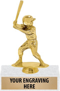 6' Gold T-Ball Trophies - Custom Girls T Ball Trophy Awards