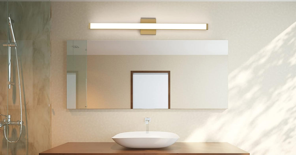 Maxim Lighting Spec Vanity 48' 1-Light Bath Vanity Light | Satin Nickel Aluminum Finish | Pmma Acrylic Shade | Contemporary Indoor Light Fixture | Ideal for Bathrooms & Powder Rooms | 52008SN