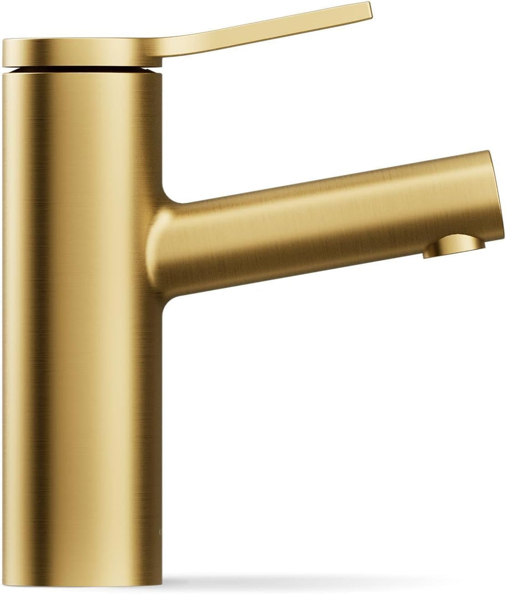 Kohler K-35048-4K-2MB Elate® Single-Handle Bathroom Sink Faucet, Bathroom Faucets,1.0 GPM, Vibrant Brushed Moderne Brass