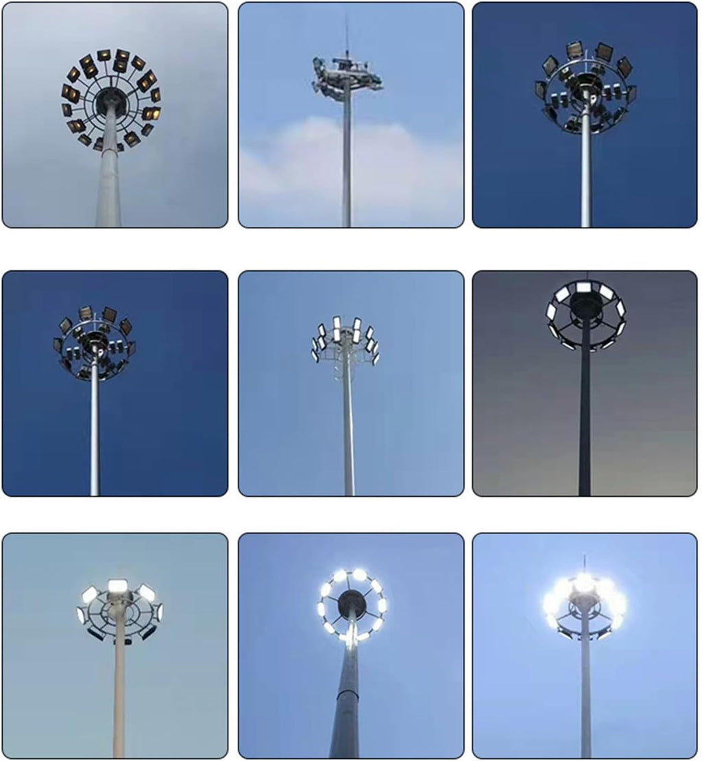240W LED Stadium Flood Lights Outdoor 36000LM Super Bright Yoke Wall Mount Parking Lot floodlights 5000K 100V-277V Commercial IP65 Waterproof 240 Watt Shoebox Barn Lamp for Arena Court
