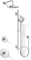 KOHLER 26914-Y-CP Awaken Showering Kit, 2.5 GPM, Three Spray Experiences, Wide Coverage, Intense Drenching & Targeted, Polished Chrome
