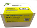 meite 3-Inch #8 Fine Thread Drywall Screw with Bugle Head, 5 Pounds Black #DSF3M (1 Box)