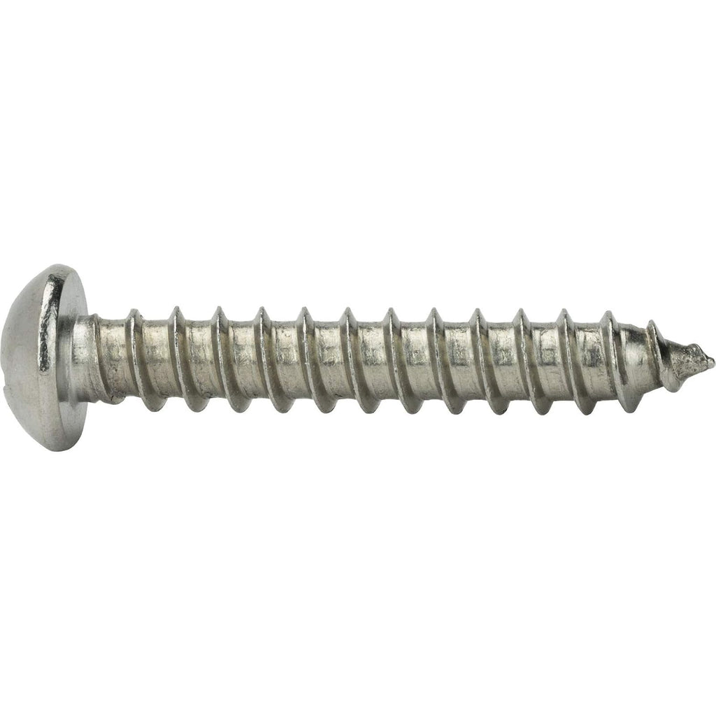 #12 x 1'- Phillips Round Head Sheet Metal Screws 18-8 Stainless Steel 500 Pcs self Tapping Screws Metal B2B