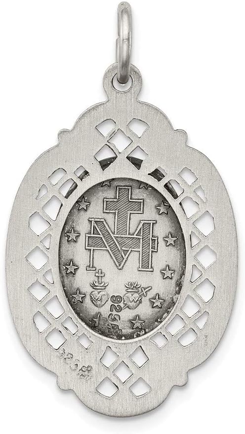 Sterling Silver Antiqued Miraculous Medal