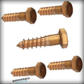 New Pack of 1 Pcs Lag Machine Screw Machine Bolt Kit Hex Head Silicon Bronze Grade 651 5/8' inch x 6' inch Set Warranity by Pr-Merchant