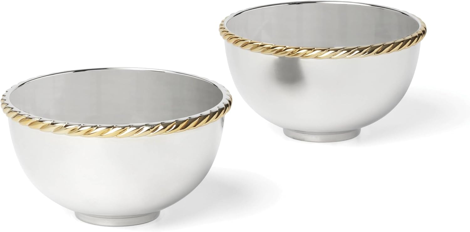 Reed And Barton 896532 Roseland Nut Bowl, Set of 2