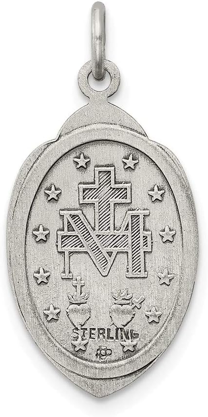 Sterling Silver Antiqued Miraculous Medal