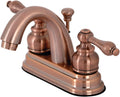 Kingston Brass KB561ALAC Restoration 4-Inch Centerset Bathroom Faucet, Antique Copper Finish, 3-1/2 Inch Spout Reach