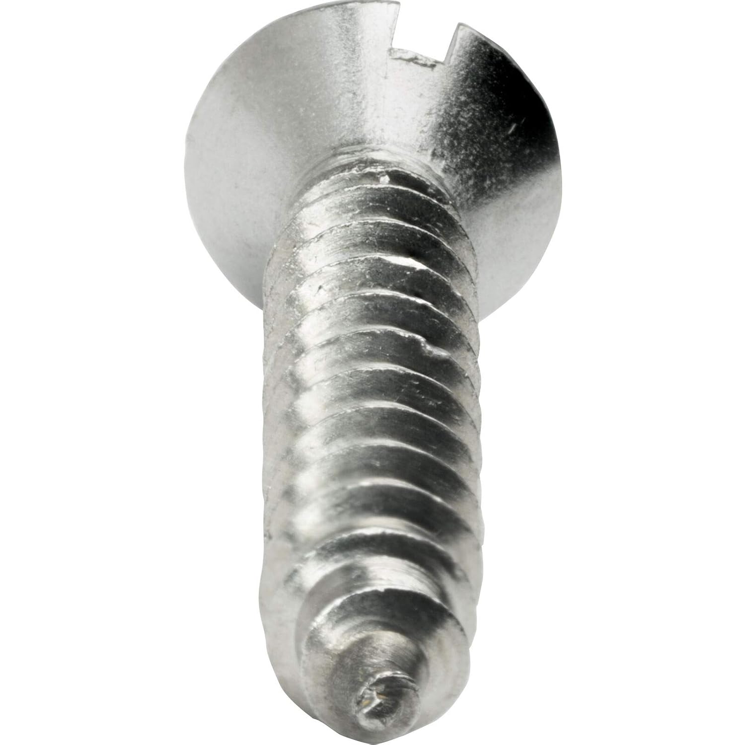 #10 x 1' - Oval Head Sheet Metal Screws Stainless Steel Slotted Drive 500 Pcs self Tapping Screws Metal B2B