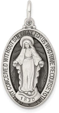 Sterling Silver Antiqued Miraculous Medal