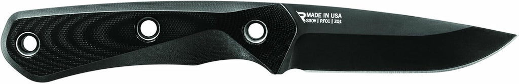 Gerber Gear Terracraft - Fixed Blade Survival Tactical Knife for Bushcraft, Camping, Outdoor & Hunting - Heavy Duty Full Tang Knife with Premium Leather Sheath - Made in USA - Black