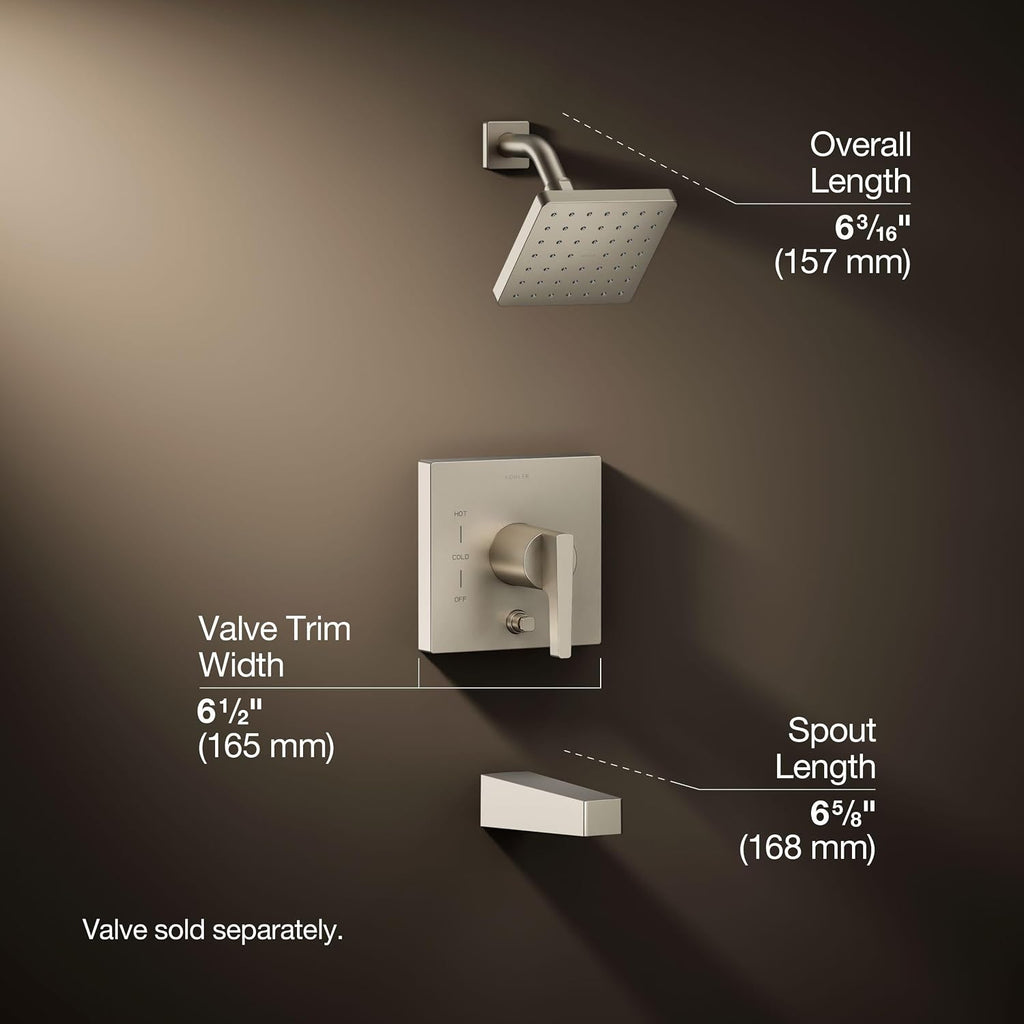 KOHLER Honesty Rite-temp Bath And Shower Trim With 2.5 Gpm Showerhead And Lever Handle