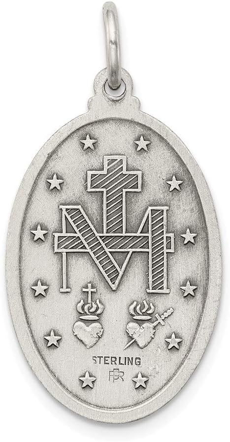 Sterling Silver Antiqued Miraculous Medal