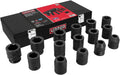 Urrea 7501MC 3/4' Square Drive Impact Socket Set, Metric, 15-Piece