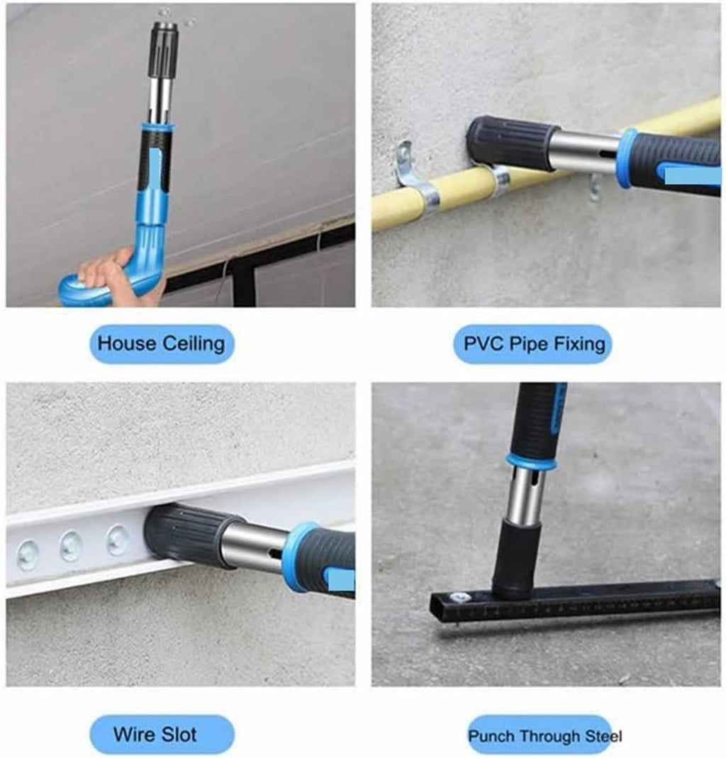 Framing Nail Gun Steel Nail Gun Concrete Nails Gun for Dowel Electric Nail Nailer Riveter Guns Mounting Staple Rivet Construction Nailing Wooden (Color : 50xHook Nails Size : 1) (50x20mm Nial 1)
