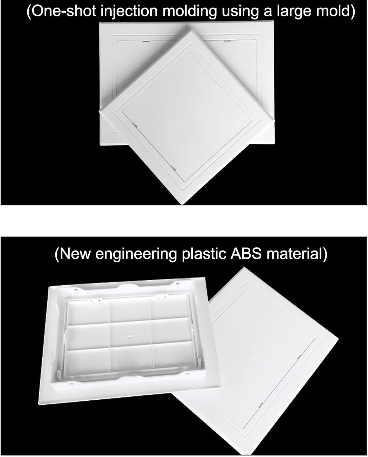 Ceiling Access Panel Access Panel Inspection Hatch， Plastic for Drywall and Ceiling White Multiple Sizes(40 * 40cm/15.7 * 15.7in)