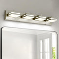 Joossnwell Bathroom Vanity Light Brushed Nickel Bathroom Lighting Fixture Over Mirror Modern (4-Light, 26.77-Inch) Dimmable 5CCT Led Bath Vanity Lighs