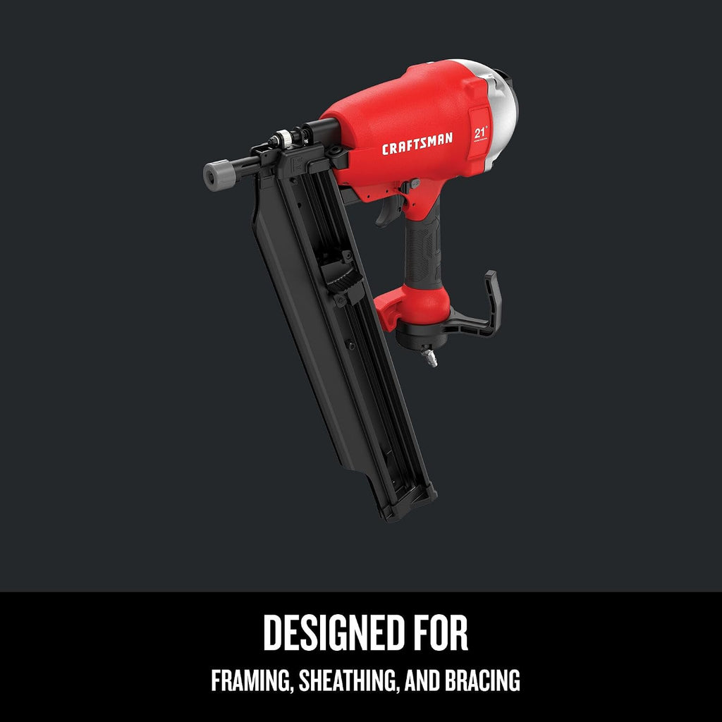 CRAFTSMAN Framing Nail Gun, 2 to 3-1/2', 21° Plastic (CMP21PL)
