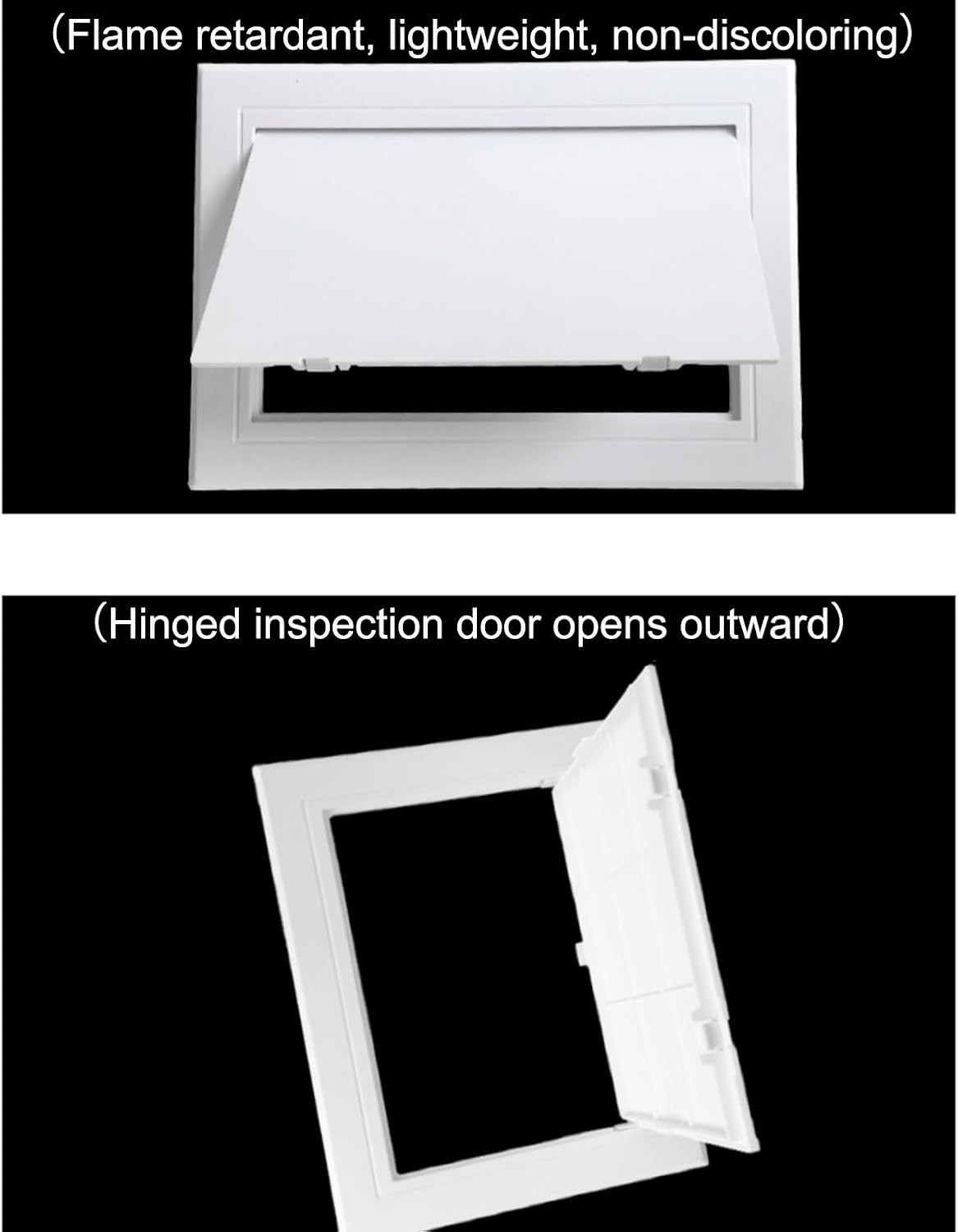 Ceiling Access Panel Access Panel Inspection Hatch， Plastic for Drywall and Ceiling White Multiple Sizes(35 * 35cm/13.7 * 13.7in)