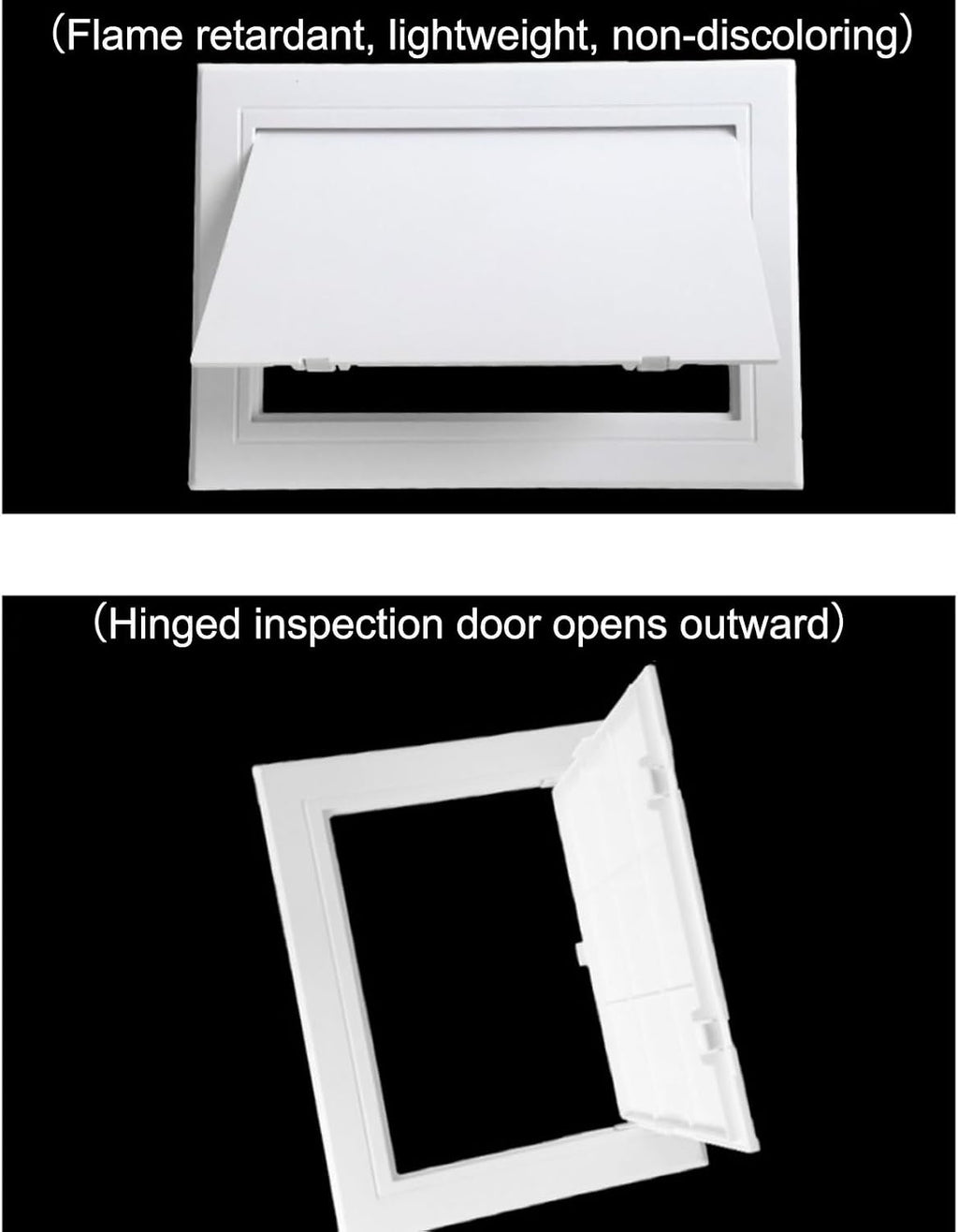 Ceiling Access Panel Access Panel Inspection Hatch， Plastic for Drywall and Ceiling White Multiple Sizes(40 * 40cm/15.7 * 15.7in)