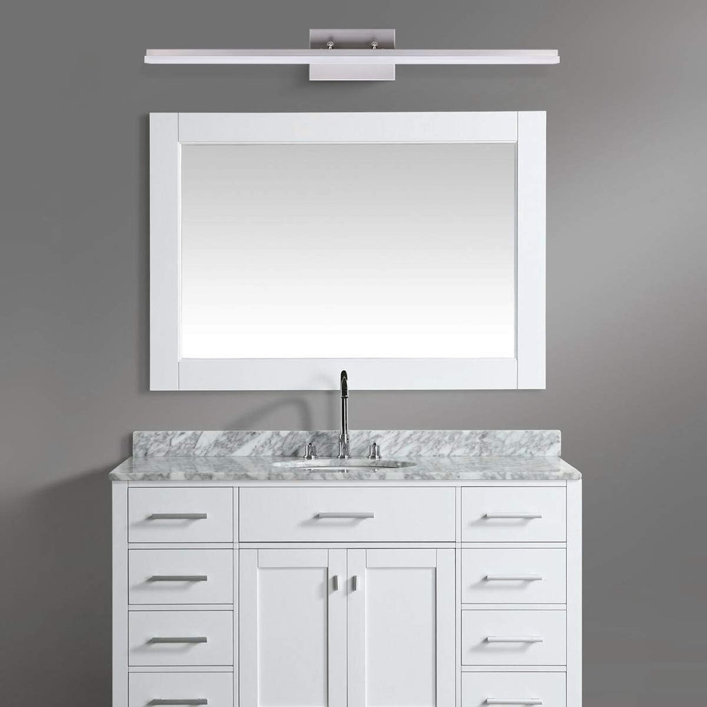 mirrea 36in Modern LED Vanity Light for Bathroom Lighting Dimmable 36w Brushed Nickel (Warm White 3000K)