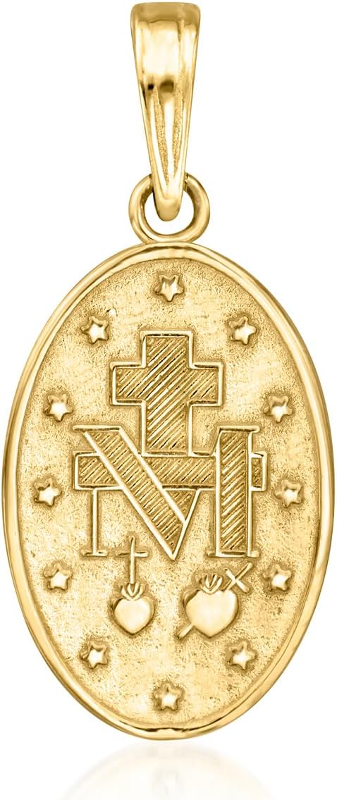 Canaria Fine Jewelry Ross-Simons 10kt Yellow Gold Miraculous Medal Pendant