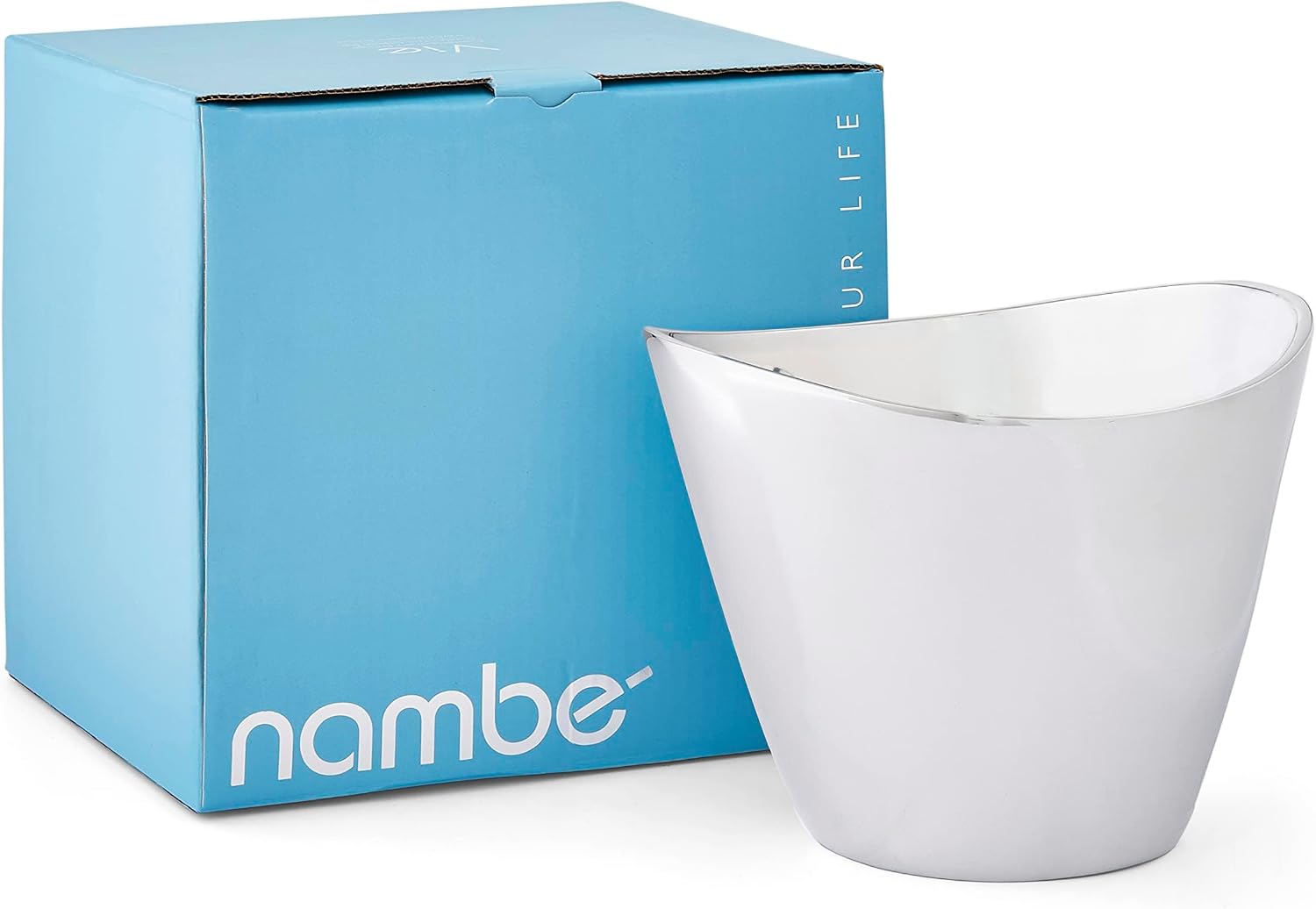 nambe Vie Champagne Bucket | Wine & Champagne Cooler for Parties, Dinner, Kitchen, Bar Cart | Insulated to Keep Wine & Beverages Cold | Gift for Wine Enthusiasts | Made of Metal Alloy