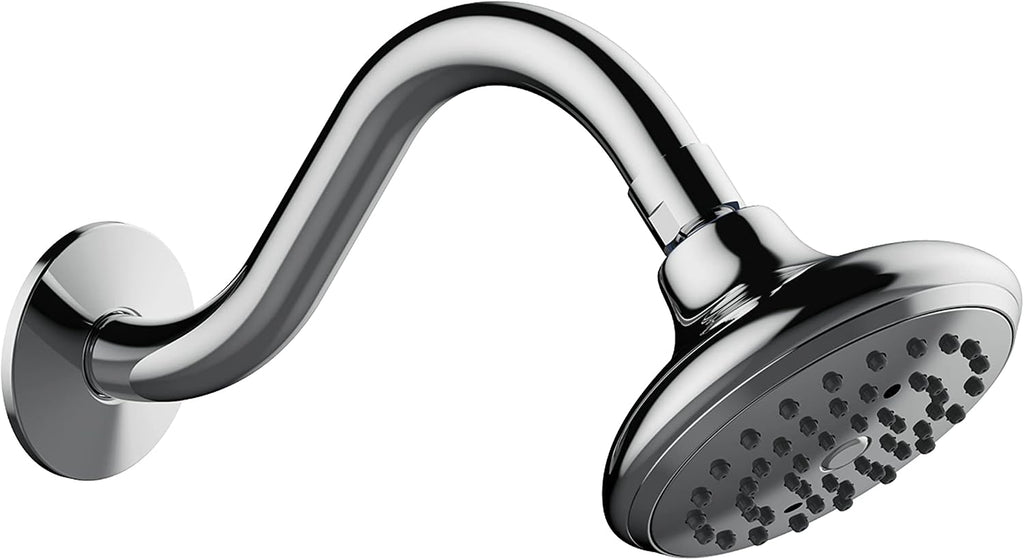 Oakmont Bath and Shower Trim Kit with Valve, Dual-Handle, High-Pressure Shower Head, Water-Saving, Polished Chrome, WaterSense Certified – Design House, 595694