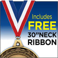 Crown Awards Splash Gymnastics Medal, 2' Silver Award with Color Enamel Prime