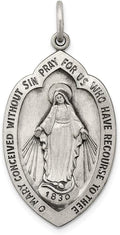Sterling Silver Antiqued Miraculous Medal