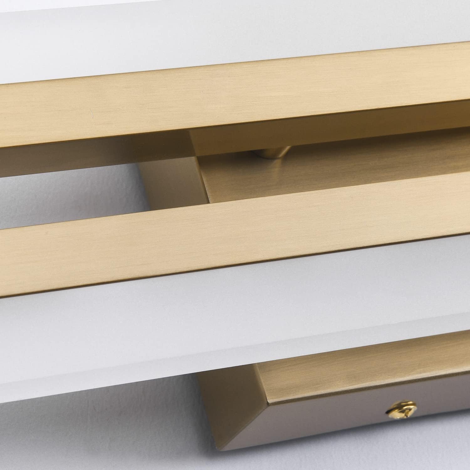 PRESDE 48 Inch Bathroom Light Fixtures Brushed Gold Vanity Light Bar LED Modern Bath Lighting Over Mirror Dimmable