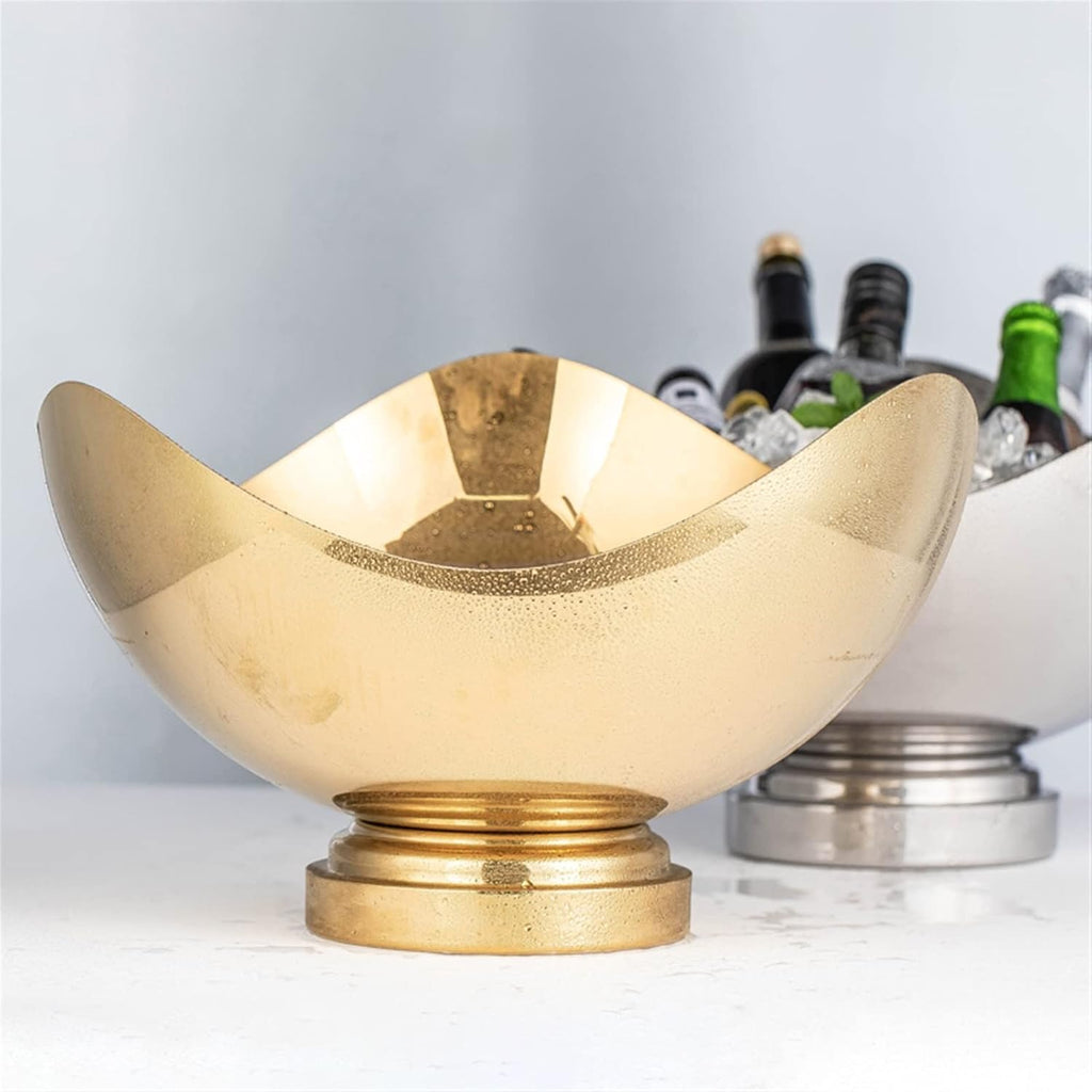 Ice Bucket Champagne Bucket Creative Ice Bucket Container Stainless Steel Wine Ice Bucket Summer Chilled Champagne Basin for Home Bar, Chilling Beer and Wine Ice Bucket Beverage Tub (Color : 1)