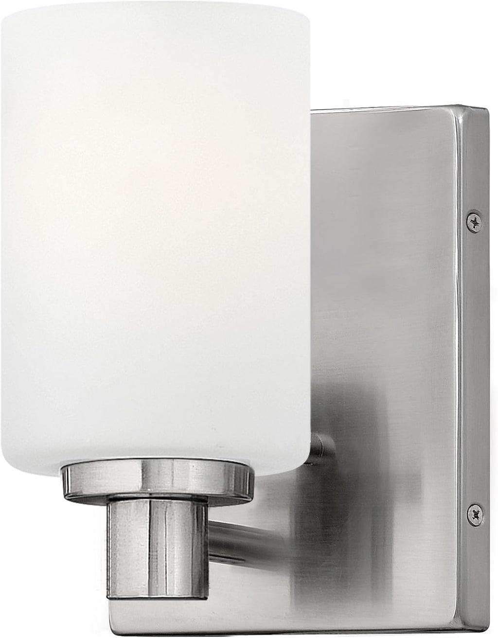 Hinkley Karlie Transitional One Light Bathroom Vanity Fixture, Brushed Nickel