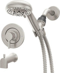 Moen Beric Shower Faucet with Handshower and Included Valve – Spot Resist Nickel Finish, 2-Function Diverter, Modern Design, 82775SRN