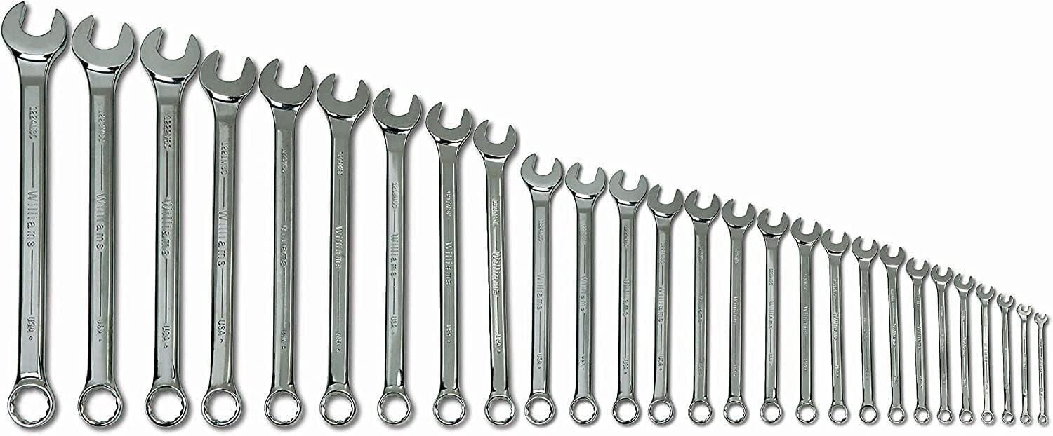Williams JHWMWS-27TA 27-Piece SUPERCOMBO High Polish Metric Combination Wrench Set