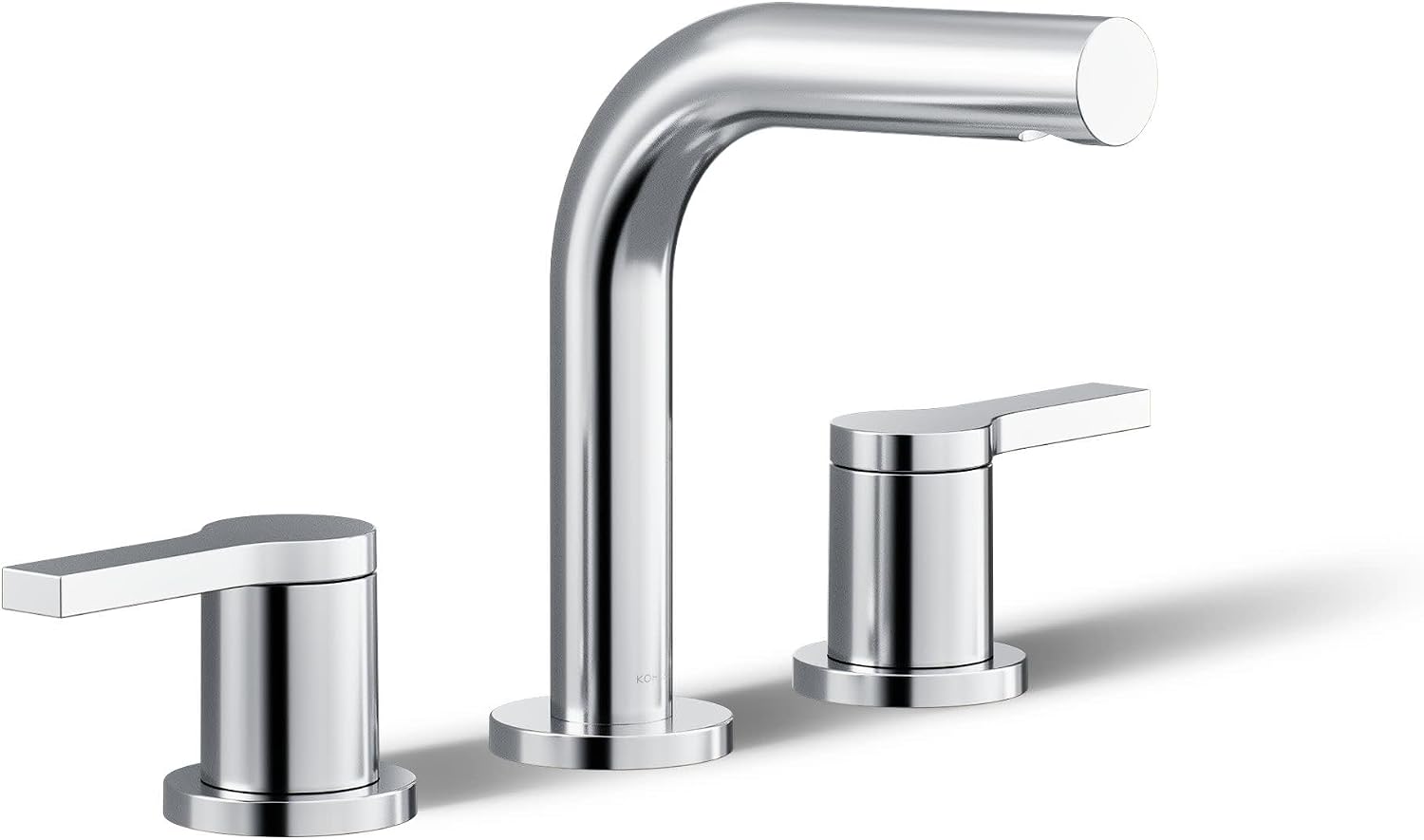 KOHLER K-33592-4K-CP Elate® Widespread Bathroom Sink Faucet, Durable Brass Bathroom Faucets, Sleek Finish, 1.0 GPM, Polished Chrome