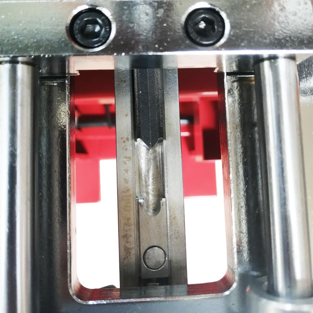 Yokoma Manual Picture Frame Joiner with Foot Crank Vertical Framing Tool 7/10/12/15mm V-Nails Hardware Joining Frame Wood Corner with Four Nail Heads