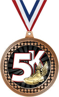 2.75' 5K Award Medal, Bronze Vega 5K Team Trophy Award Includes Free Neck Ribbon