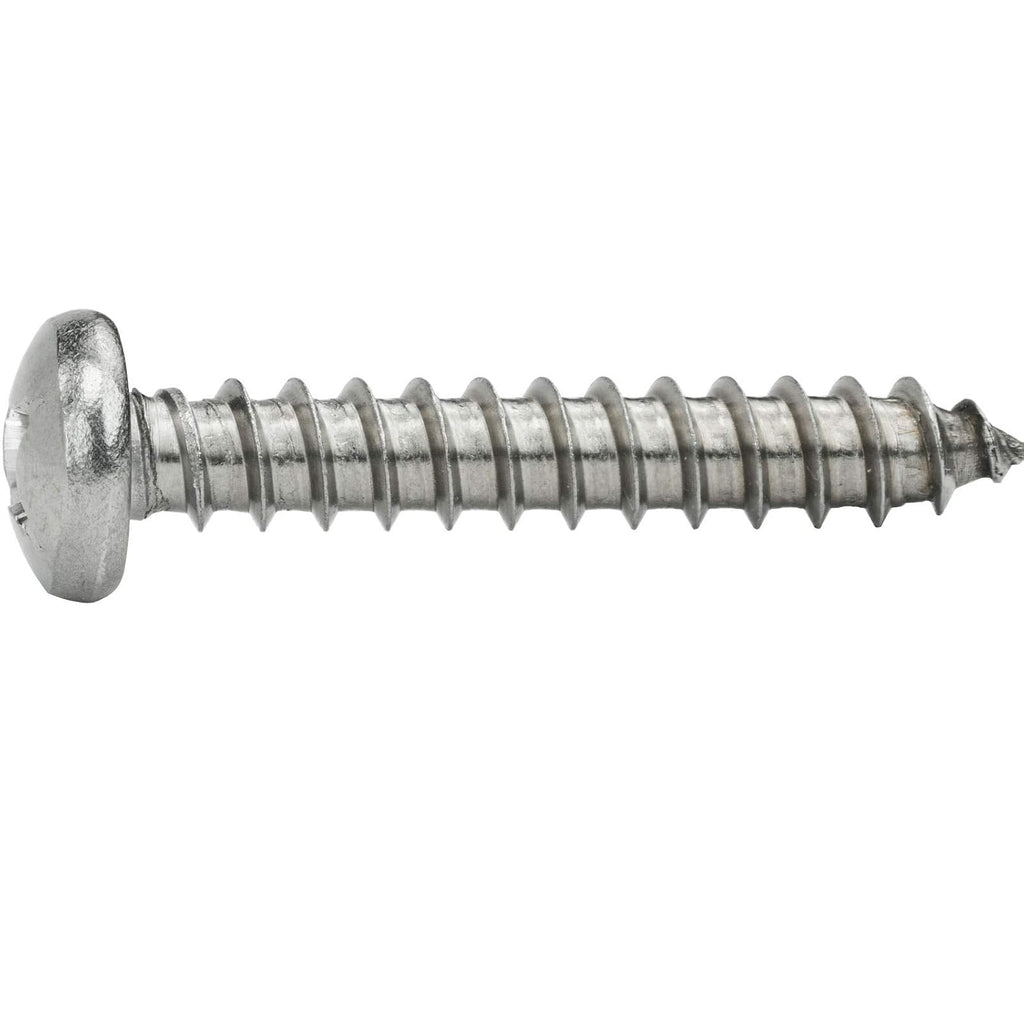 #12 x 1' - Sheet Metal Screws Self Tapping Pan Head Stainless Steel 500 Pcs self Tapping Screws Metal B2B