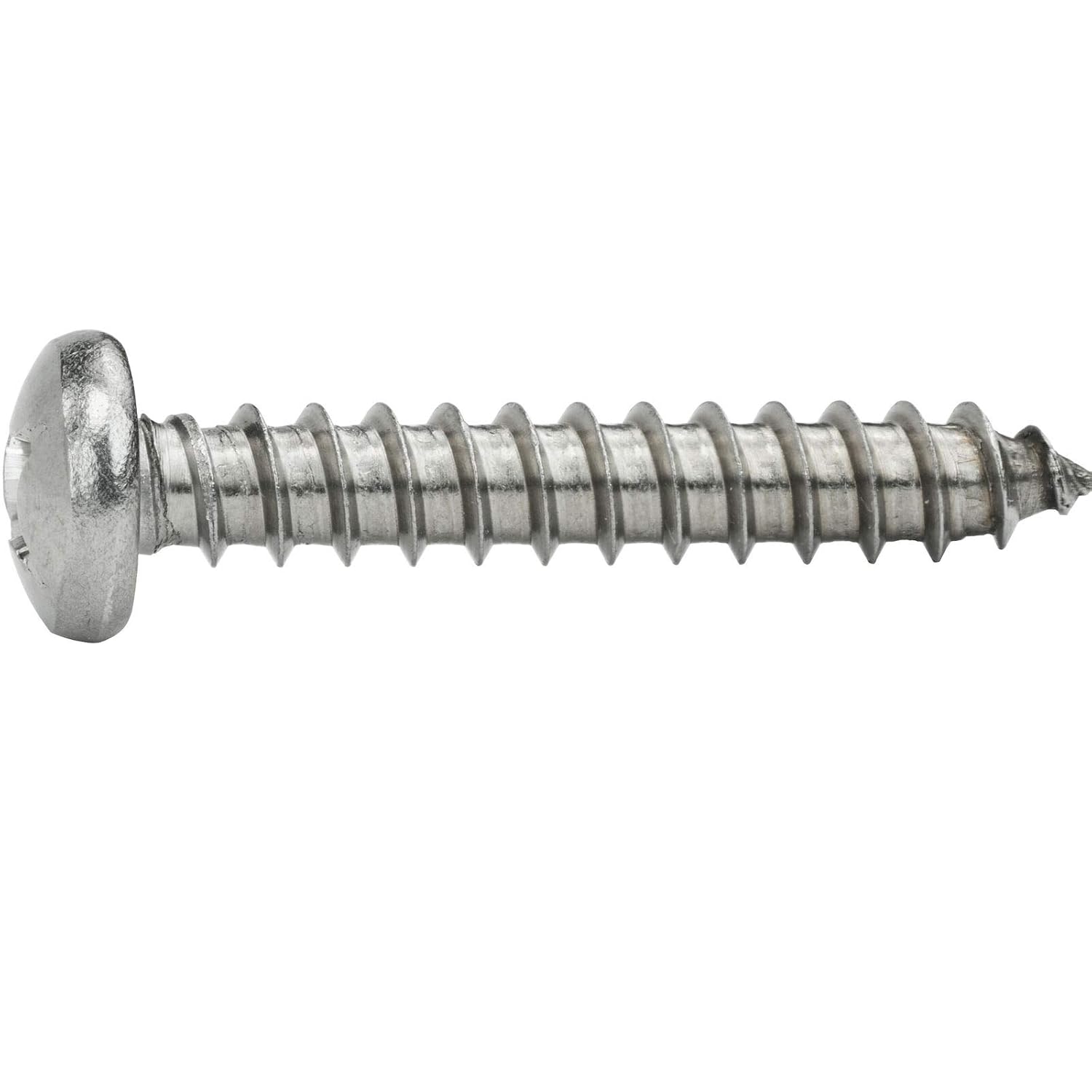 #10 x 2-1/2' - Sheet Metal Screws Self Tapping Pan Head Stainless Steel 500 Pcs self Tapping Screws Metal B2B